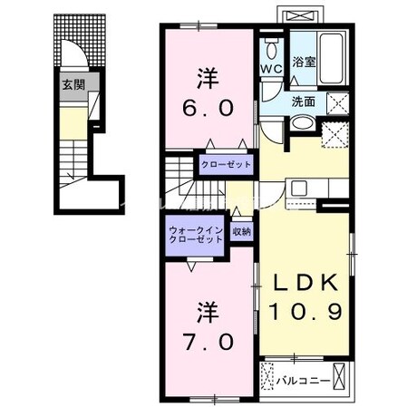 ジーシーⅠの物件間取画像